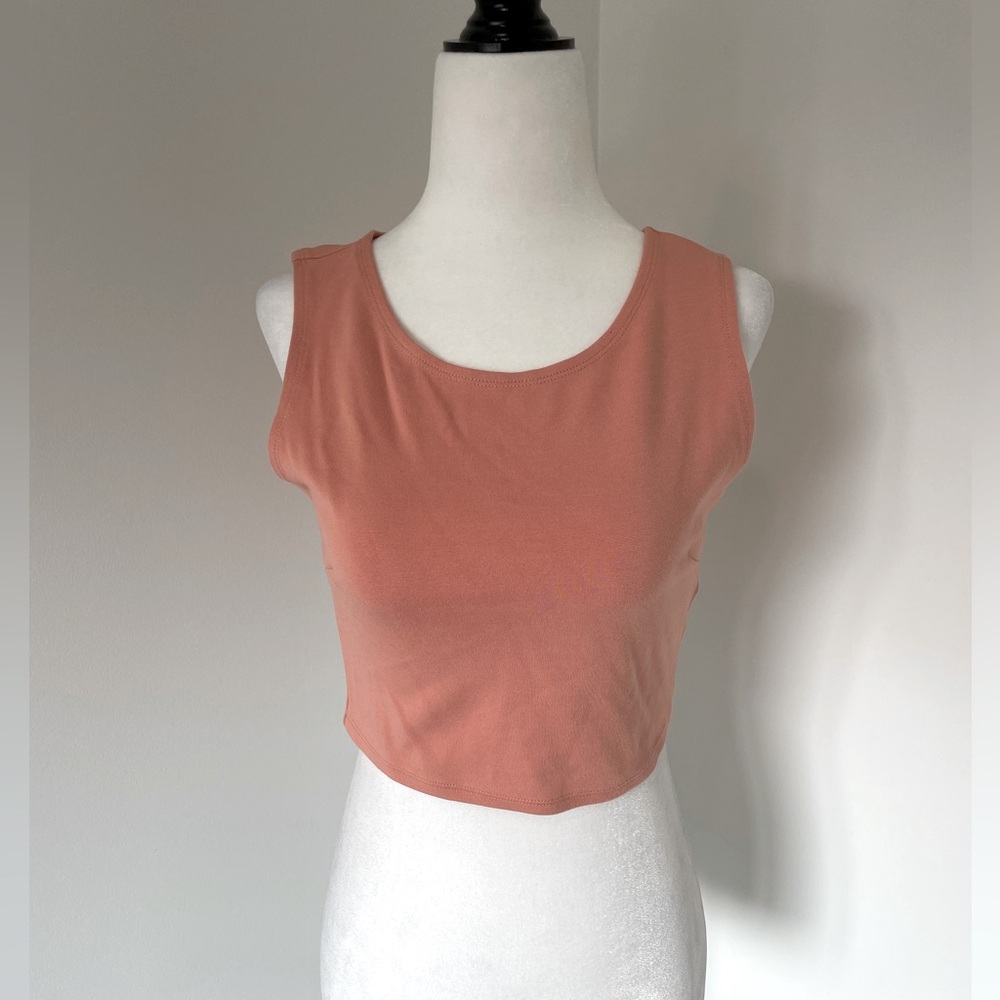 Forever 21 Peach Tank Crop Top - Size Medium